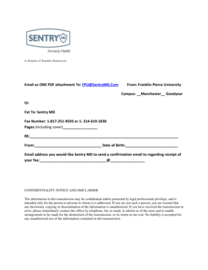Confidentiality Notice and Disclaimer