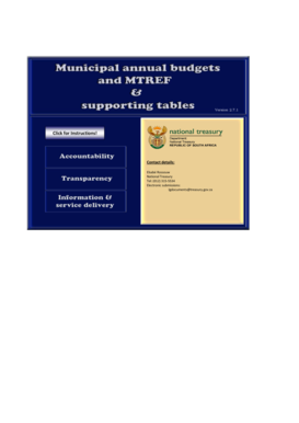 How to prepare a financial budget for a company - Budget for MTREF starting - greatkeilm gov