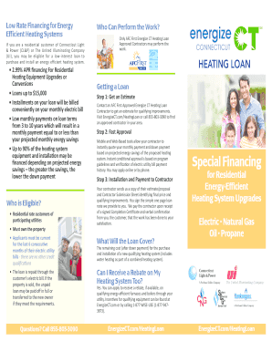 Energize CT Heating Loan Application