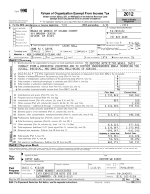 Form 990 2012