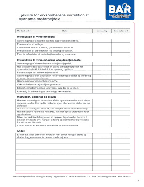 Employee Onboarding Checklist