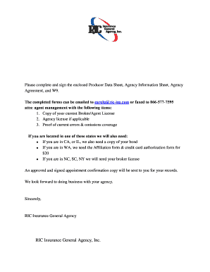 Producer Appointment Agreement