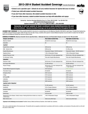 Student Accident Coverage Form
