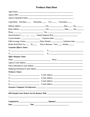 RIC Insurance General Agency Appointment Forms