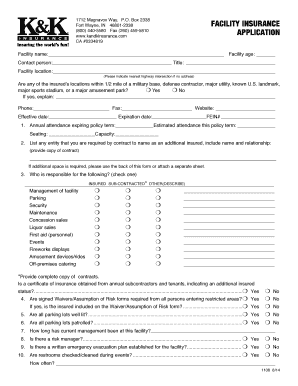 Venues Insurance Application