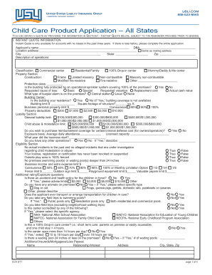 Child Care Product Application