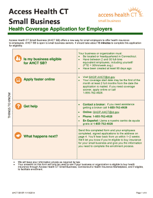 Access Health CT Small Business Health Coverage Application