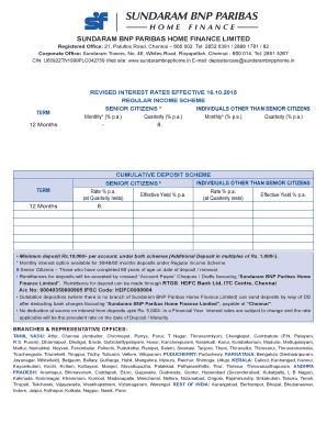 Sundaram BNP Paribas Home Finance Deposit Application