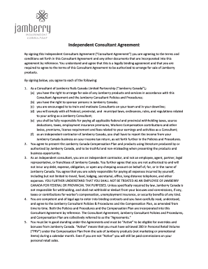 Independent Consultant Agreement