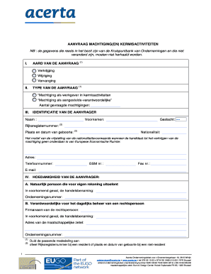 Aanvraag machtiging kermisactiviteiten