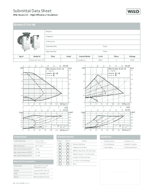 Wilo Stratos D Submittal Data Sheet