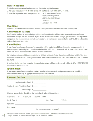 Fillable Online How to Register Questions Confirmation Packets Cancellations bb Fax Email Print ...