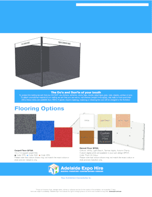 Exhibition Booth Order Form