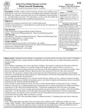 Plant Growth Monitoring Activity