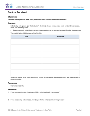 Network Data Convergence Activity