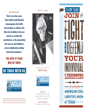 ACLU of Texas Membership Form