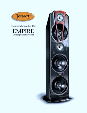 Legacy Loudspeaker System Manual