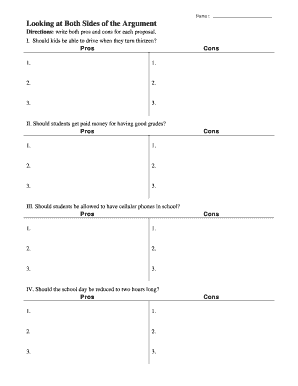 Argument Analysis Worksheet
