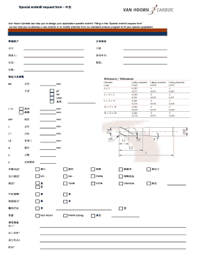 Special Endmill Request Form
