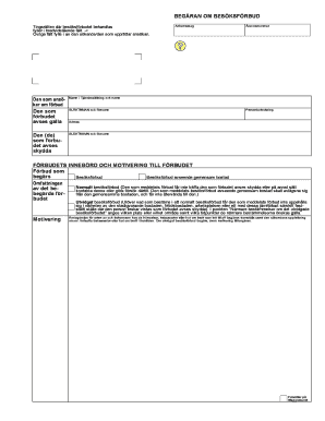Request for Restraining Order