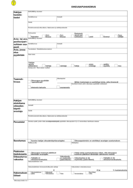 Legal Aid Application Form