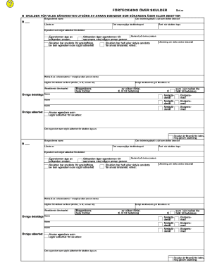 Debt Schedule Form