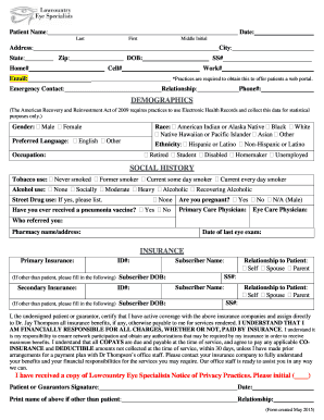 Patient Intake Form