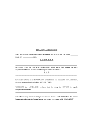 Residential Tenancy Agreement