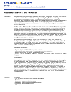 Wearable Electronics and Photonics