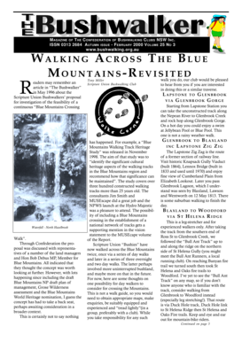 Waterfall templates - Volume 25 No 3 February 2000 - The Bushwalker magazine - bushwalkermagazine