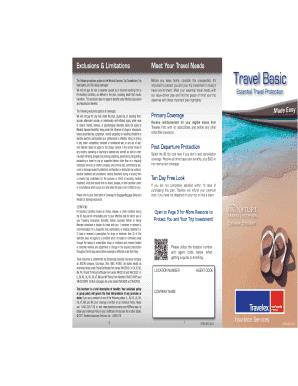 Travel Insurance Enrollment Form