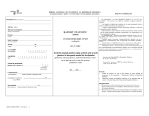 Moldova National Bureau of Statistics Annual Report