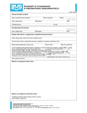 Request for Statement on Project Documentation