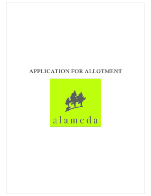 Application for Allotment of Residential Plot