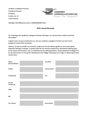 SEPA-Lastschriftmandat
