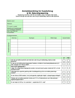 Livestock Grazing Registration Form
