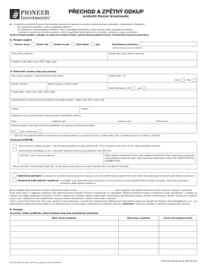 Pioneer Investments Transfer and Buyback Form