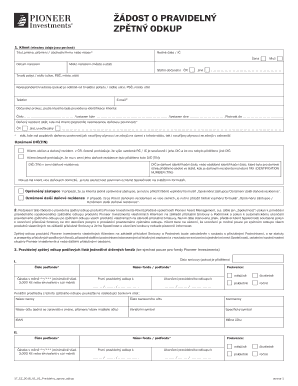Regular Redemption Request Form