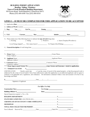 Building Permit Application
