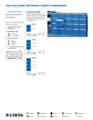 Lista Easy-Order File Drawer Cabinet Combinations