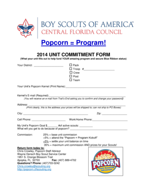 2014 Unit Commitment Form