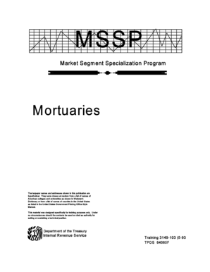 IRS Mortuary and Cemetery Industry Audit Guidelines