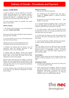 Vehicle Unloading Ticket Prepayment Order Form
