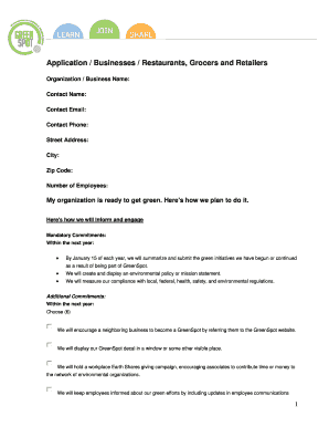GreenSpot Business Application