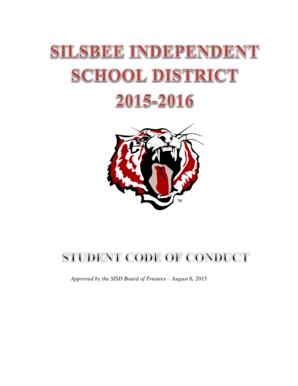 Student Code of Conduct Acknowledgment Form