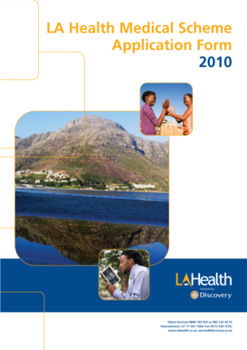 LA Health Medical Scheme Application Form