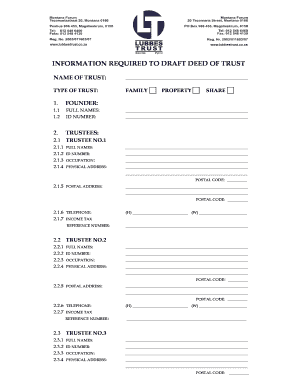 Deed of Trust Template
