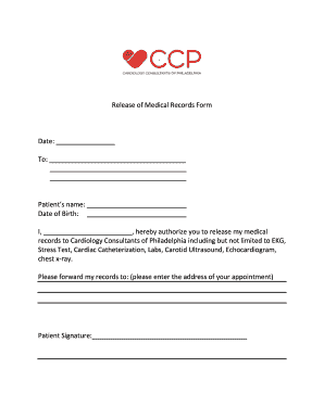 Medical Records Release Form
