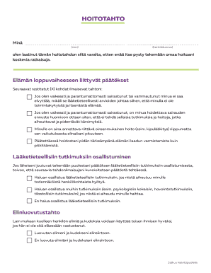 Advanced Care Directive Form