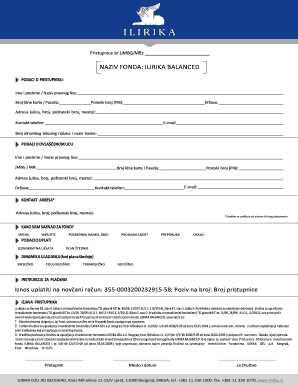 Investment Fund Subscription Form